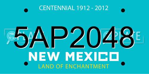 5AP2048 New Mexico License Plate