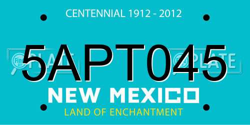 5APT045 New Mexico License Plate