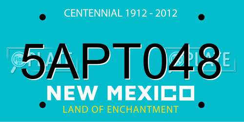 5APT048 New Mexico License Plate