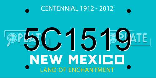 5C1519 New Mexico License Plate