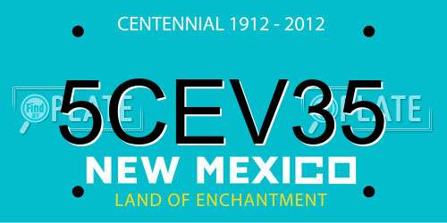 5CEV35 New Mexico License Plate