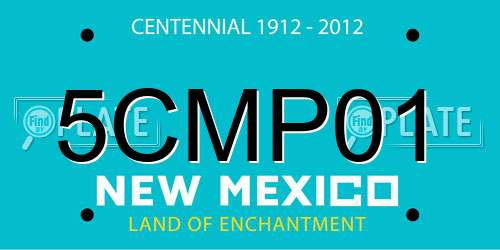5CMP01 New Mexico License Plate