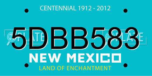 5DBB583 New Mexico License Plate