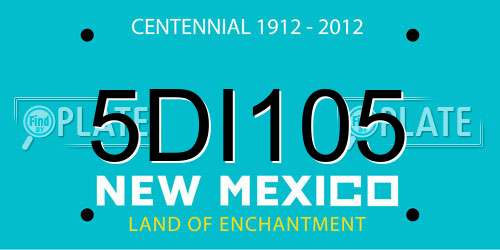 5DI105 New Mexico License Plate