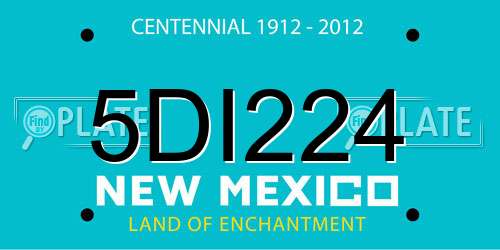 5DI224 New Mexico License Plate