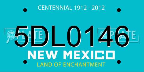 5DL0146 New Mexico License Plate