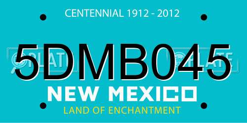 5DMB045 New Mexico License Plate