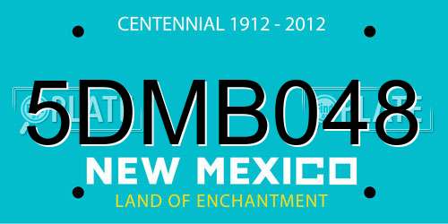 5DMB048 New Mexico License Plate