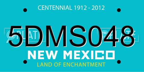5DMS048 New Mexico License Plate