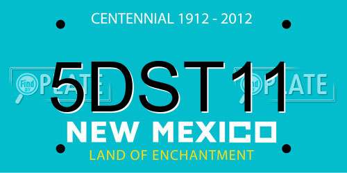 5DST11 New Mexico License Plate