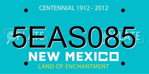 5EAS085 New Mexico License Plate