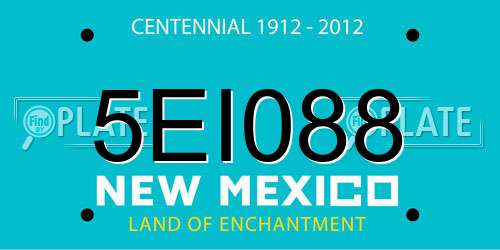 5EI088 New Mexico License Plate