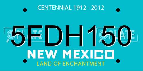 5FDH150 New Mexico License Plate