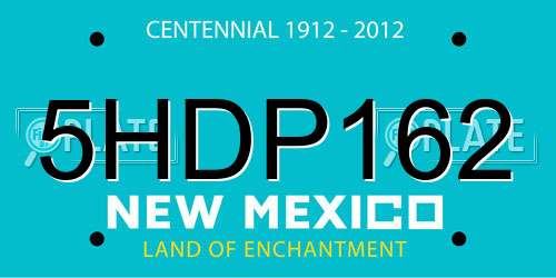 5HDP162 New Mexico License Plate
