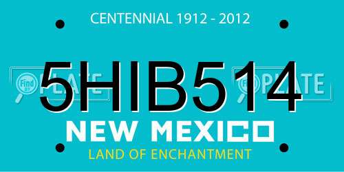 5HIB514 New Mexico License Plate