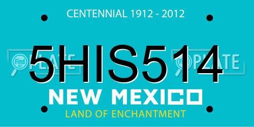 5HIS514 New Mexico License Plate