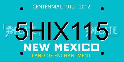 5HIX115 New Mexico License Plate
