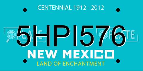 5HPI576 New Mexico License Plate