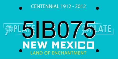 5IB075 New Mexico License Plate