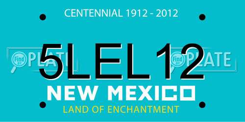 5LEL12 New Mexico License Plate