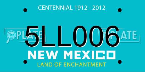 5LL006 New Mexico License Plate