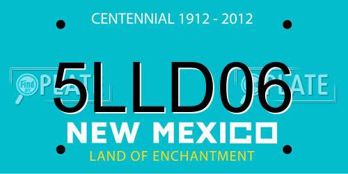5LLD06 New Mexico License Plate