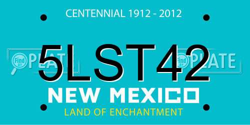 5LST42 New Mexico License Plate