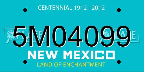 5M04099 New Mexico License Plate