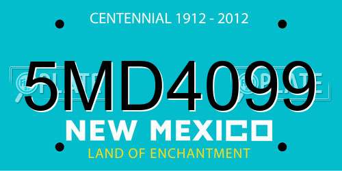 5MD4099 New Mexico License Plate