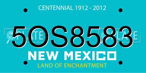 5OS8583 New Mexico License Plate
