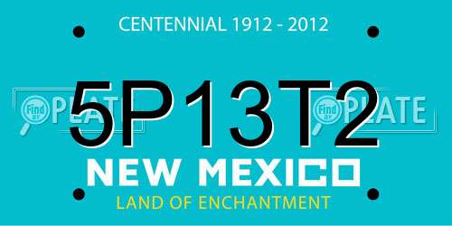 5P13T2 New Mexico License Plate