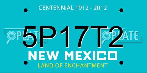 5P17T2 New Mexico License Plate