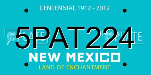5PAT224 New Mexico License Plate