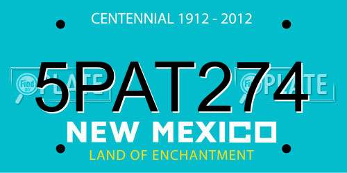 5PAT274 New Mexico License Plate