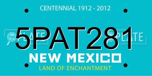 5PAT281 New Mexico License Plate