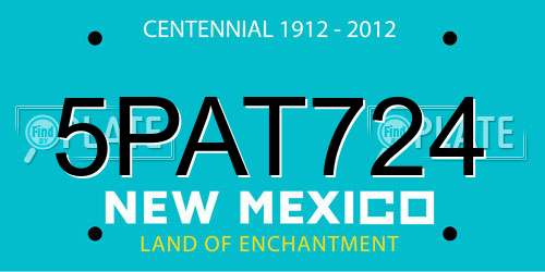 5PAT724 New Mexico License Plate