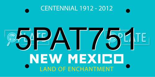 5PAT751 New Mexico License Plate
