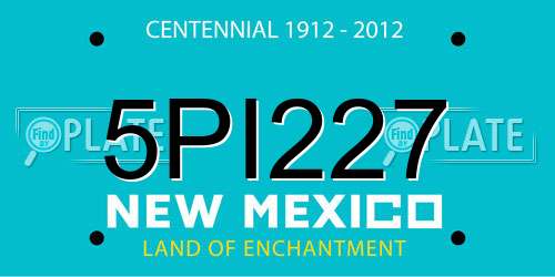 5PI227 New Mexico License Plate