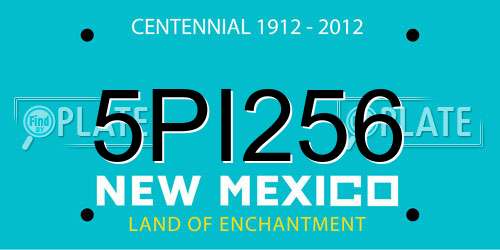 5PI256 New Mexico License Plate