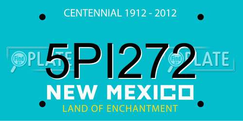 5PI272 New Mexico License Plate