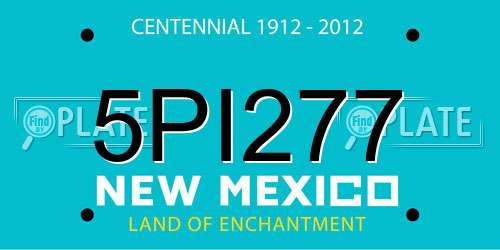 5PI277 New Mexico License Plate