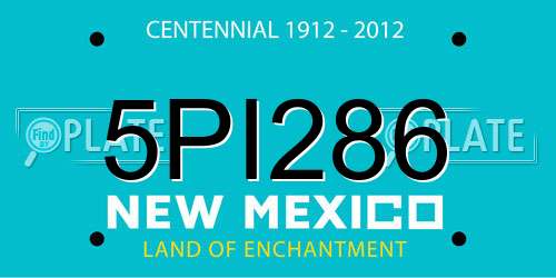 5PI286 New Mexico License Plate