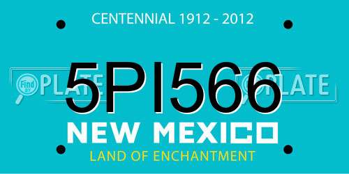 5PI566 New Mexico License Plate