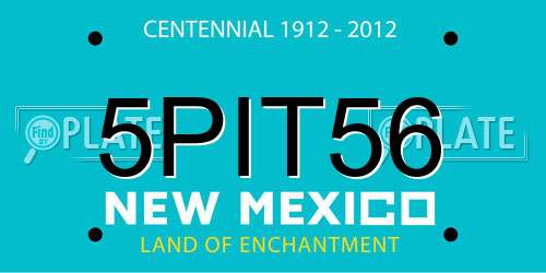 5PIT56 New Mexico License Plate