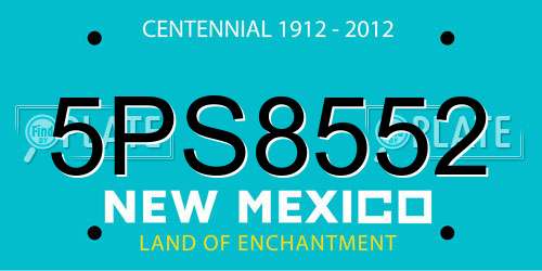 5PS8552 New Mexico License Plate