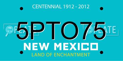 5PTO75 New Mexico License Plate