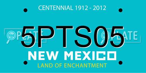 5PTS05 New Mexico License Plate