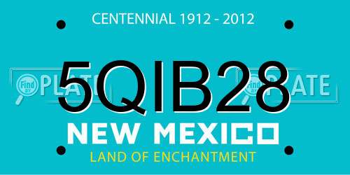 5QIB28 New Mexico License Plate
