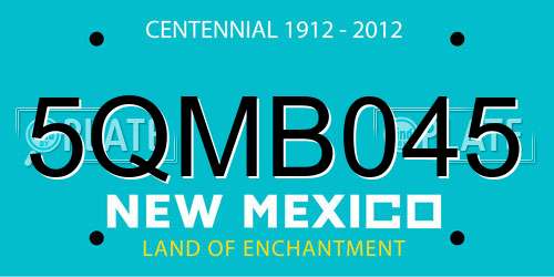 5QMB045 New Mexico License Plate