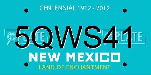 5QWS41 New Mexico License Plate